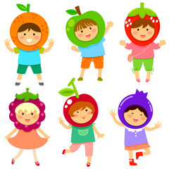 cute kids dressed like fruit