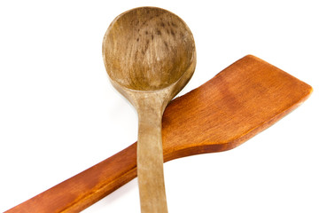 Holz Kochlöffel und Suppenlöffel
