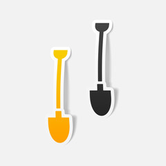 realistic design element: shovel