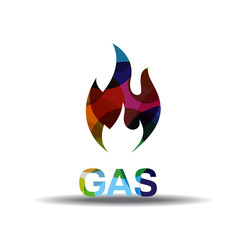 Gas Sign Colorful Vector Icon Design
