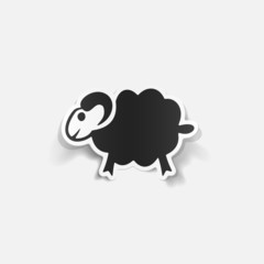 realistic design element: sheep