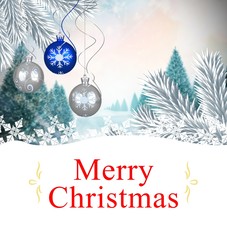 Composite image of christmas card