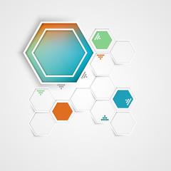 Abstract 3d hexagon background