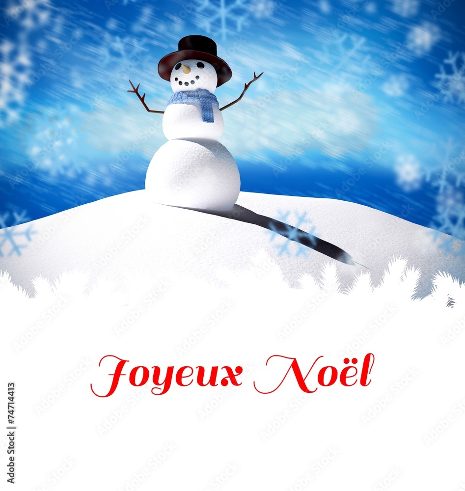 Poster composite image of joyeux noel