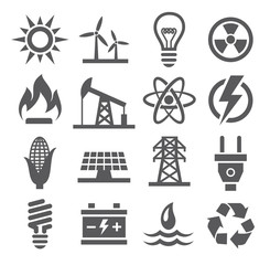 Energy icons