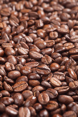 Coffee beans texture background