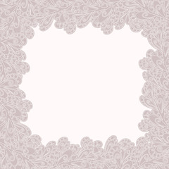 Vector gift card with curles.