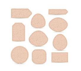 cardboard paper labels