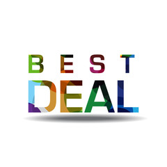 Best Deal Colorful Vector Icon Design