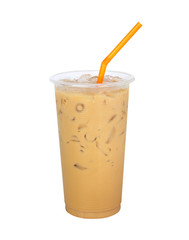 Iced Coffee isolated on white background