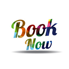 Book Now Colorful Vector Icon Design