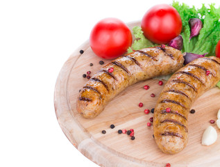 sausages with vegetables