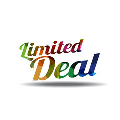 Limited Deal Colorful Vector Icon Design