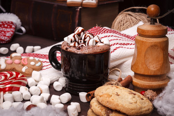 two cups of cocoa