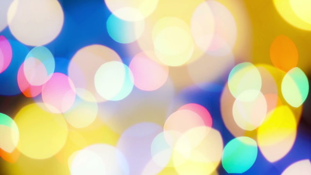 colorful defocused bokeh festive lights as abstract background