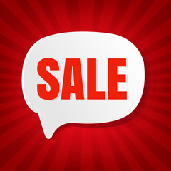 Christmas Sale Speech Bubble