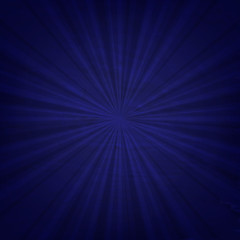 Vintage Blue Sunburst Poster