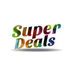 Super Deals Colorful Vector Icon Design