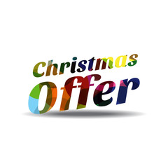 Christmas Offer Colorful Vector Icon Design