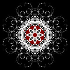 Openwork round design element