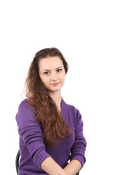 Young casual style woman portrait.