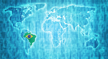 brazil territory on world map