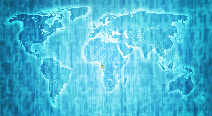 gabon territory on world map