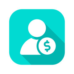 Flat Long Shadow Icon