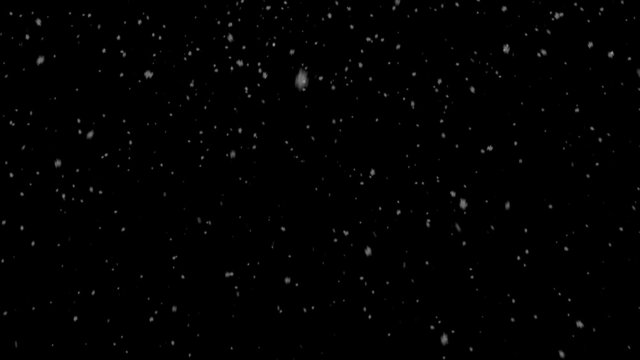 Light snow with no wind (for Luma Matte overlay)