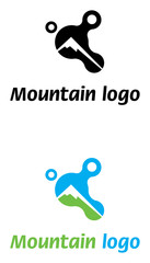 Mountain logo template abstract