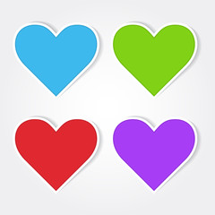 Heart Colorful Vector Icon Design