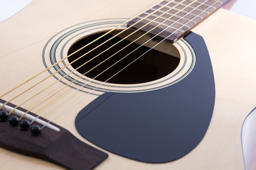 Obraz premium Detail closeup of classic guitar