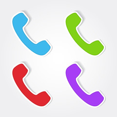 Phone Colorful Vector Icon Design