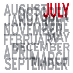 Vector july background