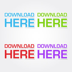 Download Here Colorful Vector Icon Design