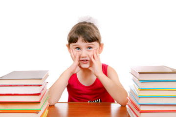 Little Girl with the Books