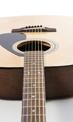 Fototapeta premium Detail closeup of classic guitar