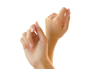 両手のネイルケア・スキンケア