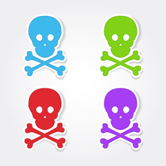 Danger Sign Colorful Vector Icon Design