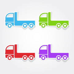 Transport Vehicle Colorful Vector Icon Design