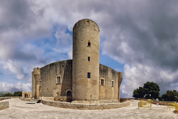 Fototapeta na wymiar Bellver Castle in Palma de Majorca