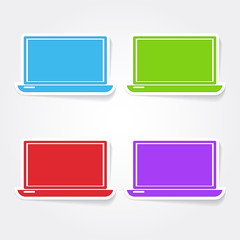 Laptop Colorful Vector Icon Design