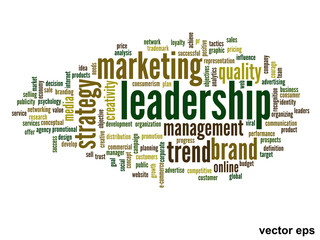 Vector conceptual business word cloud