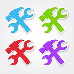 Obraz premium Tools Colorful Vector Icon Design