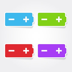 Battery Colorful Vector Icon Design