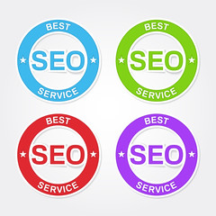 SEO Colorful Vector Icon Design