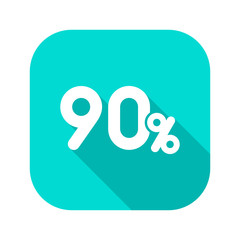 Flat Long Shadow Icon