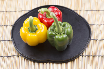 fresh yellow red green Bell Pepper