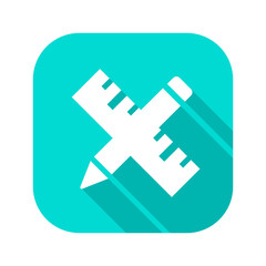 Flat Long Shadow Icon