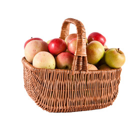 Basket with apples